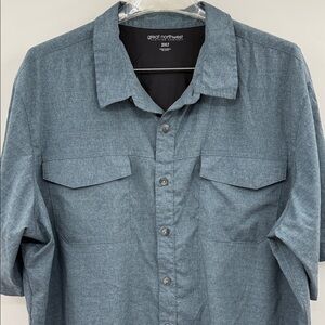 Great Northwest Clothing Company Short Sleeved Button Down Shirt Size 2XLT EUC